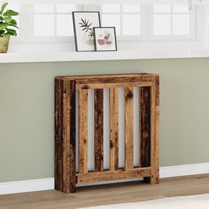 vidaXL Капак за радиатор, старо дърво, 78x20x82 см, инженерно дърво