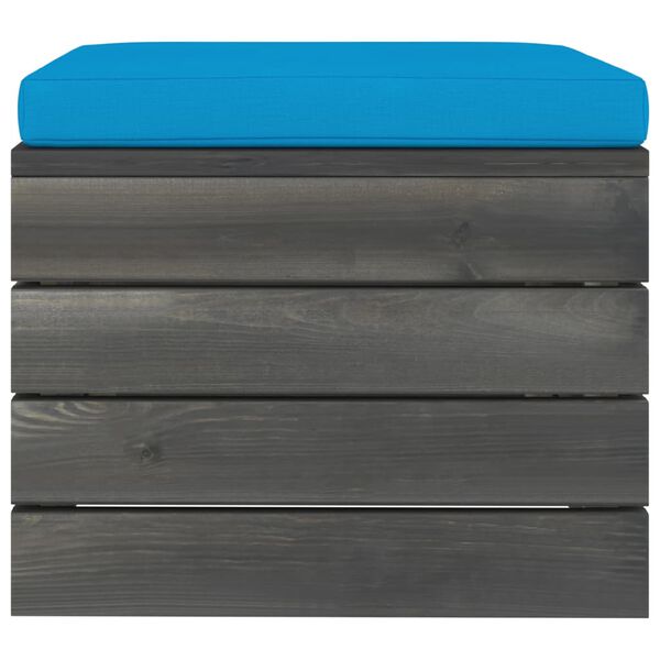 vidaXL Градински лаундж комплект палети възглавници 9 части бор масив