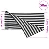vidaXL Засенчваща мрежа антрацит и бял 1,8x50 м HDPE 195 г/м&sup2;