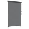 vidaXL Ролетна щора Светлосиво 140 x 250 cm Текстил и Алуминий