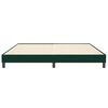 vidaXL Box Spring Легло без матрак Тъмнозелено 200x210 cm Кадифе