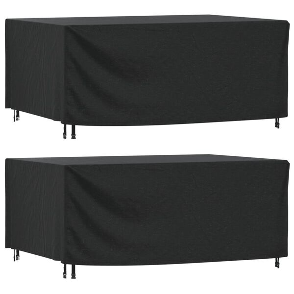 vidaXL Покривала за градински мебели 2 бр 225x143x90 см водоустойчив