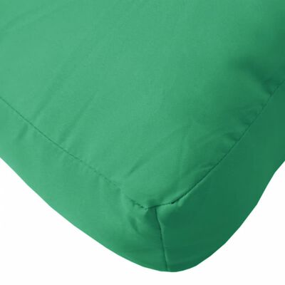 vidaXL Палетна възглавница, зелена, 80x80x12 см, текстил