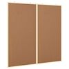 vidaXL Дъска с известия 100 x 100 x 1,4 см Борово дърво масив Кафяво