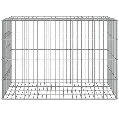 vidaXL Клетка за зайци, 78x54x54 см, поцинковано желязо