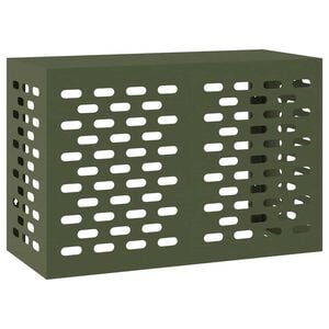 vidaXL Покритие за климатик Маслиненозелено 90 x 40 x 60 см Стомана