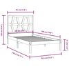vidaXL Рамка за легло, бор масив, 90x190 см, Single