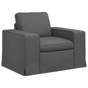 vidaXL Диван Тъмен сив 103 x 80 x 82 см текстил