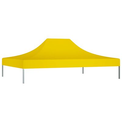 315374 vidaXL Party Tent Roof 4,5x3 m Yellow 270 g/m²
