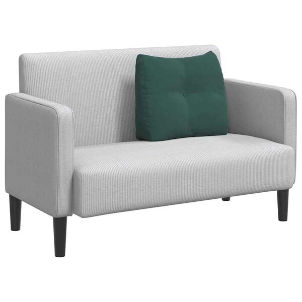 vidaXL Възглавница за гръб Тъмен зелен 60 x 24 x 50 см Кадифе