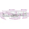 vidaXL Комплект дивани за открито 7 pcs Натурален и Крема