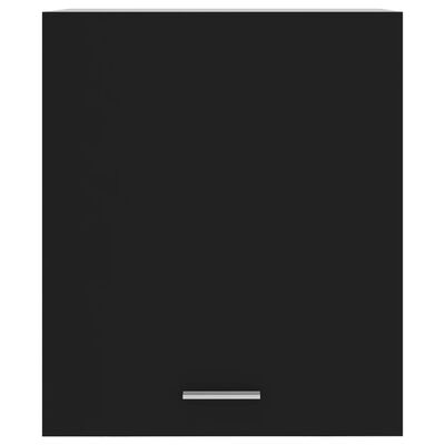 vidaXL Висящ шкаф, черен, 50x31x60 см, ПДЧ