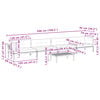 vidaXL Градински комплект диван с възглавници, 5 части, акация масив