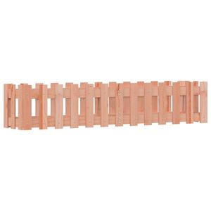vidaXL Градинска леха с дизайн на ограда 150x30x30 см дугласки масив