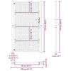 vidaXL Градинска порта 100x175 см, устойчива на атмосферни влияния стомана, дизайн с кръст