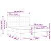 vidaXL Легло С LED лентисти светлини Таупе 180 x 200 cm текстил