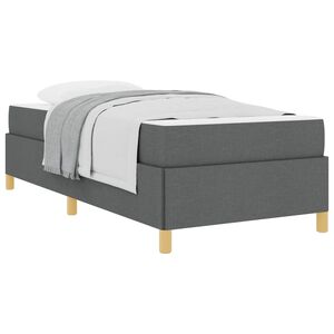 vidaXL Рамка за легло Тъмен сив 80 x 200 cm текстил