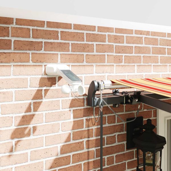 vidaXL Текстил за сенник с Жълт и оранжев 400 &times; 300 cm Полиестер