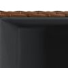 vidaXL Градински плантер, кафяв, 30x30x60 см, полиратан
