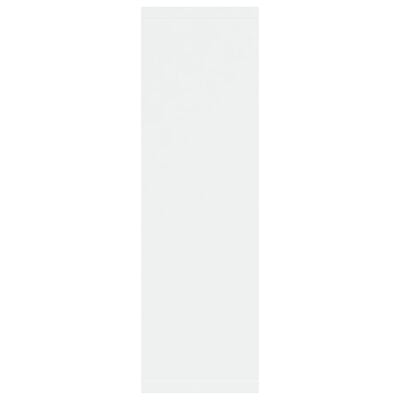 vidaXL Стенен рафт, бял, 85x16x52,5 см, инженерно дърво