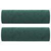 vidaXL 2-местен диван с възглавници тъмнозелен 120 см кадифе