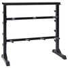 vidaXL Стойка за дъмбели Черно 99 x 45 x 95,5 см