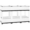 vidaXL Повдигната леха, 120x40x71 см, полипропилен