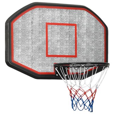 vidaXL Баскетболно табло черно 109x71x3 см полиетилен