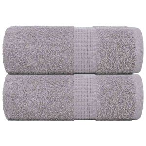 vidaXL Кърпи за пране FROGN 2 бр. сиви 30x30 см 360 г/м&sup2;