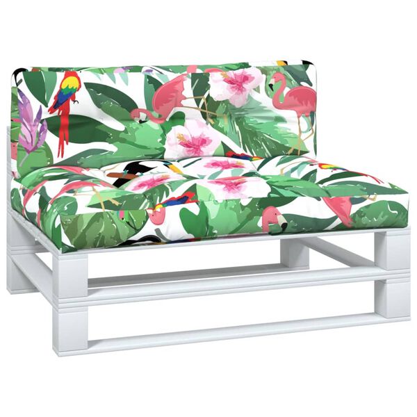 vidaXL Палетни възглавници, 2 бр, многоцветни, текстил