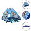 vidaXL Детска палатка за игра с 250 топки, синя, 120x120x90 см