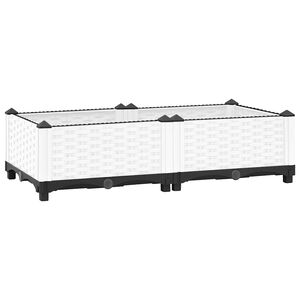 vidaXL Повдигната леха, 80x40x23 см, полипропилен