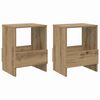 vidaXL Етажерка за списания 2 pcs Дъб 35 x 30 x 45 см