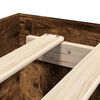vidaXL Рамка за легло без матрак опушен дъб 150x200 см инженерно дърво
