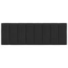 vidaXL Мека табла за легло Hanko, черна, 120 см, кадифе