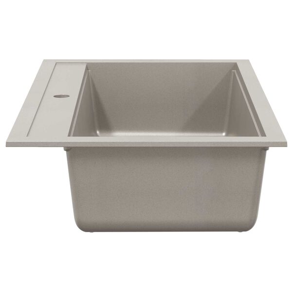 vidaXL Мивка Сив 795 x 505 мм Гранит