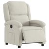 vidaXL Електрически реклайнер стол, кремав, кадифе