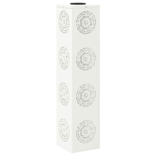 vidaXL Соларна LED светлина за пътека 2 pcs Бяло