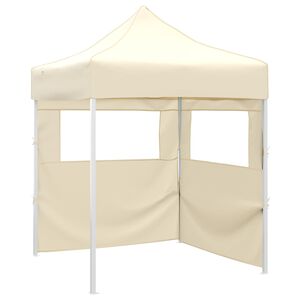 vidaXL Парти шатър Крем 200 x 200 x 315 см Оксфордска тъкан