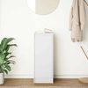 vidaXL Сайдборд, бял, 29,5x34x76 см, инженерно дърво