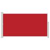 vidaXL Прибираща се дворна странична тента, 170x300 см, червена