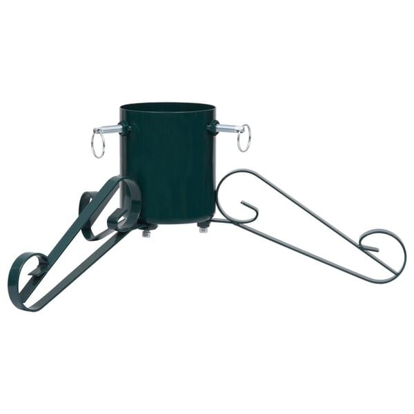 vidaXL Стойка за коледна елха, зелена, 58x58x21 см