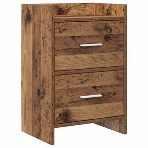 vidaXL Нощни маси Старо дърво 40 x 30 x 60 cm Инженерна дървесина