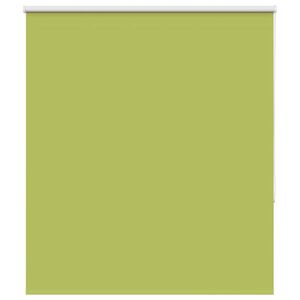 vidaXL Ролетна щора с плътно затъмняващи листа, зелена, 125x130 см, ширина на плата 121,6 см, полиестер