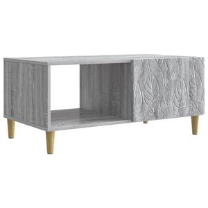 vidaXL Масичка за кафе Сив Сонома 90 x 50 x 40 cm Инженерна дървесина