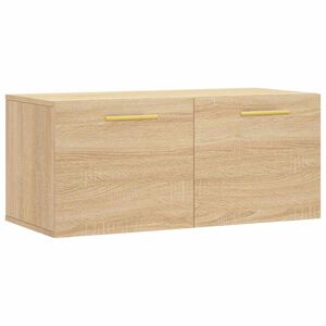 vidaXL Стенен шкаф, дъб сонома, 80x36,5x35 см, инженерно дърво
