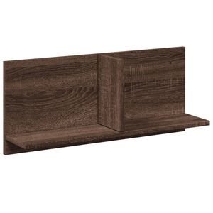 vidaXL Стенен шкаф, 70x16,5x30 см, кафяв дъб, инженерно дърво