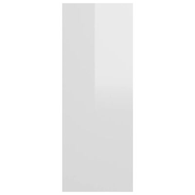 vidaXL Конзолна маса, бял гланц, 78x30x80 см, ПДЧ