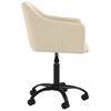 vidaXL Въртящи трапезни столове, 2 бр, кремави, кадифе