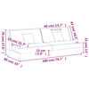 vidaXL Разтегателен диван, таупе